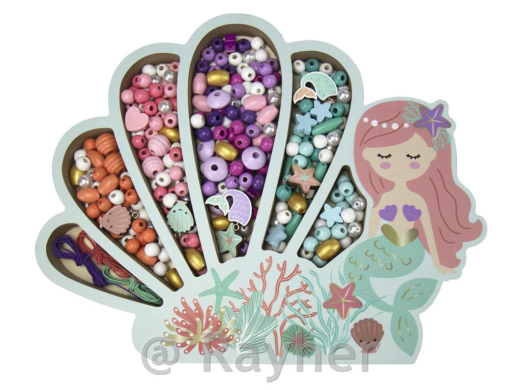 Ustvarjalni set lesene perle, Morska deklica