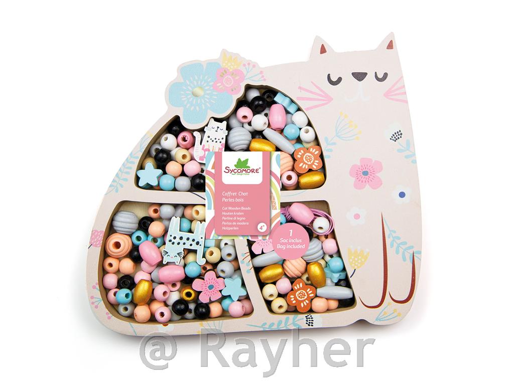 Ustvarjalni set lesene perle, Mucek