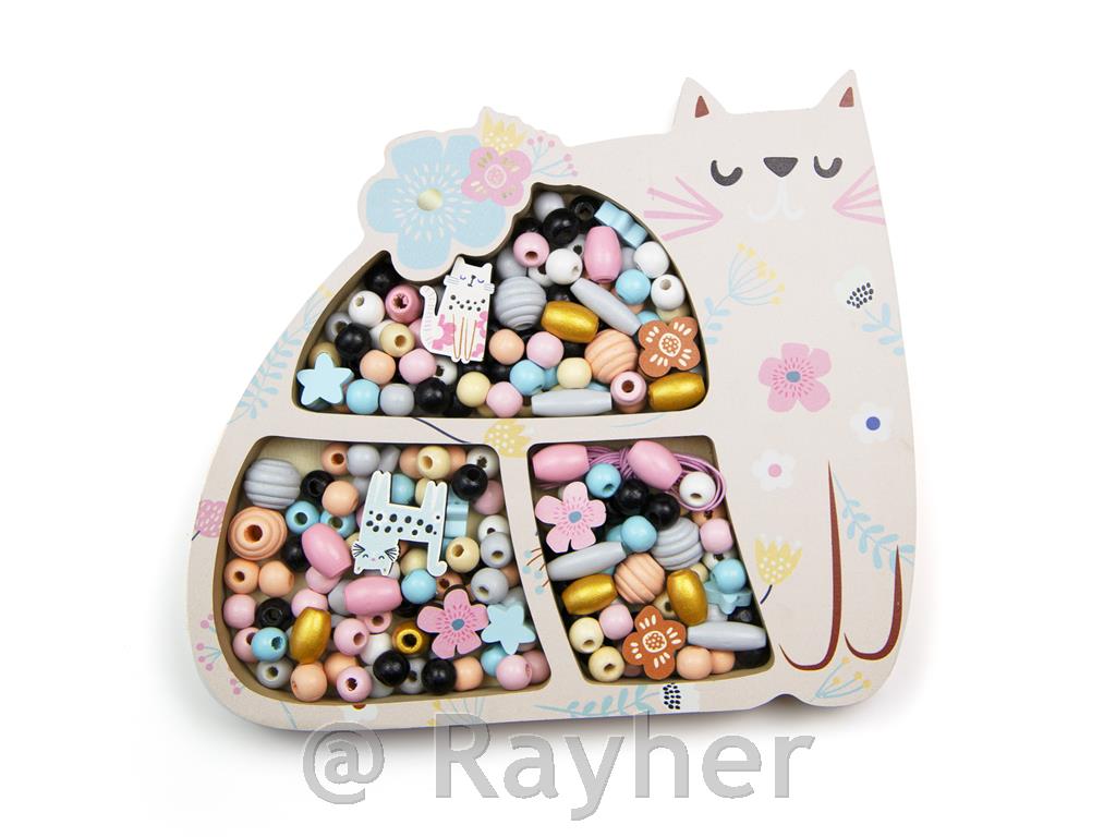 Ustvarjalni set lesene perle, Mucek