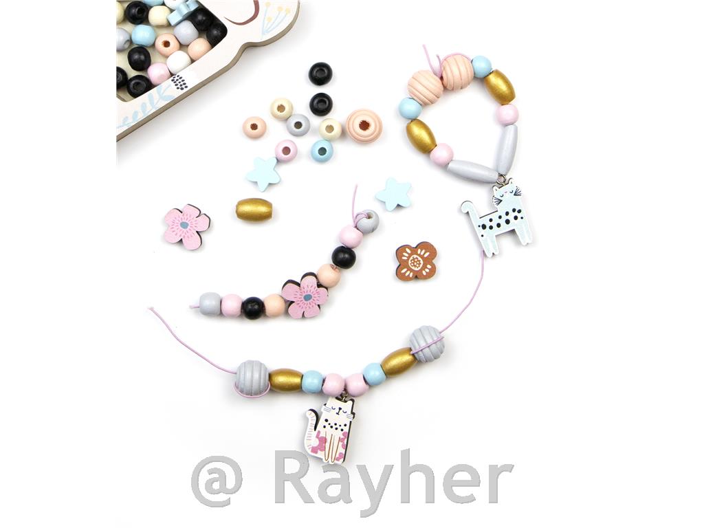 Ustvarjalni set lesene perle, Mucek