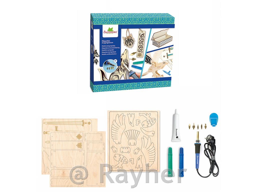 Ustvarjalni set Lovely Box, Krasimo les s pirografom - Celtic