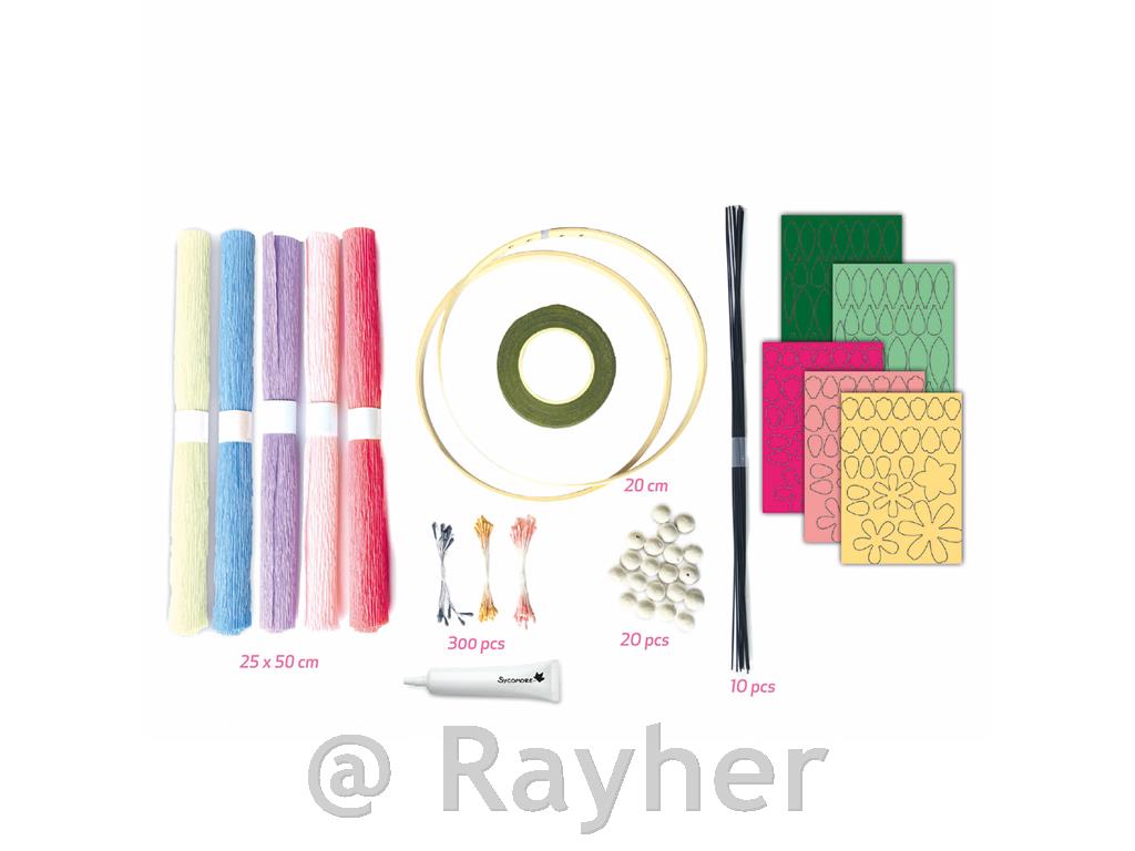 Ustvarjalni set Lovely Box, Cvetje iz papirja