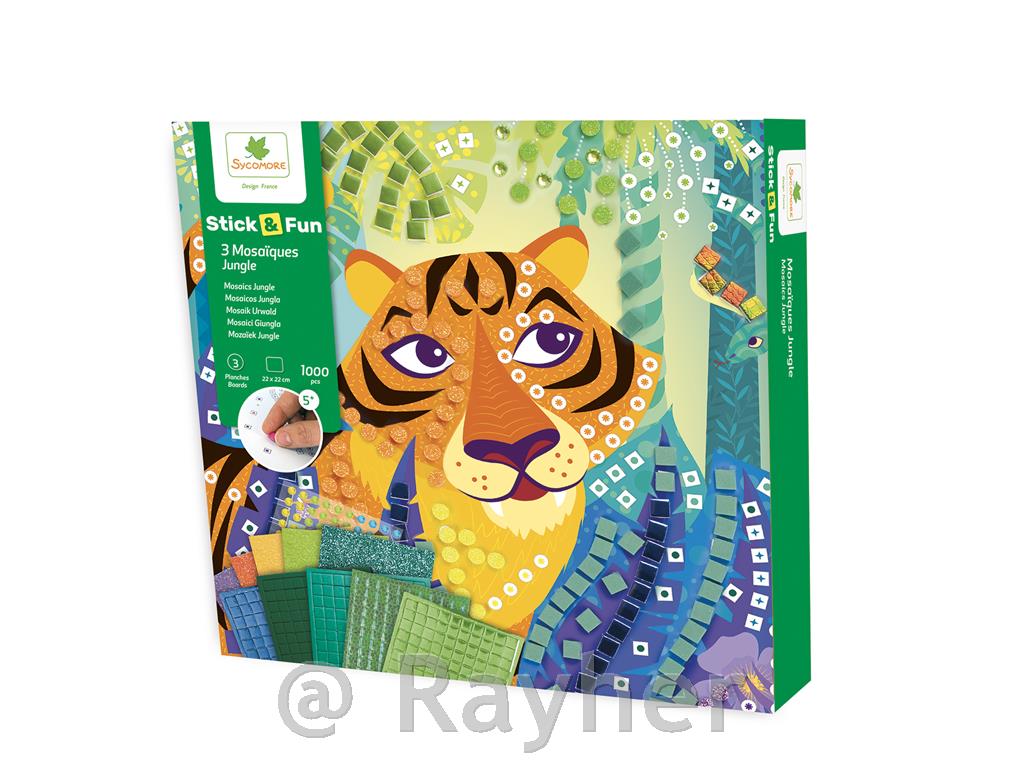 Ustvarjalni set Stick'N Fun Mozaik, V džungli