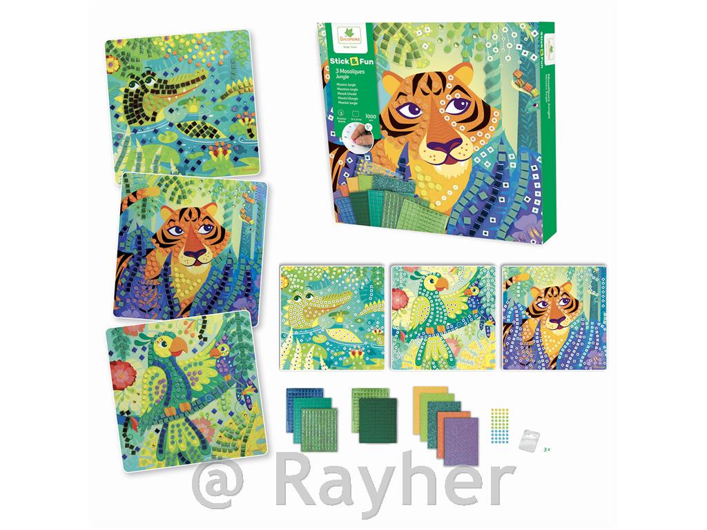 Ustvarjalni set Stick'N Fun Mozaik, V džungli