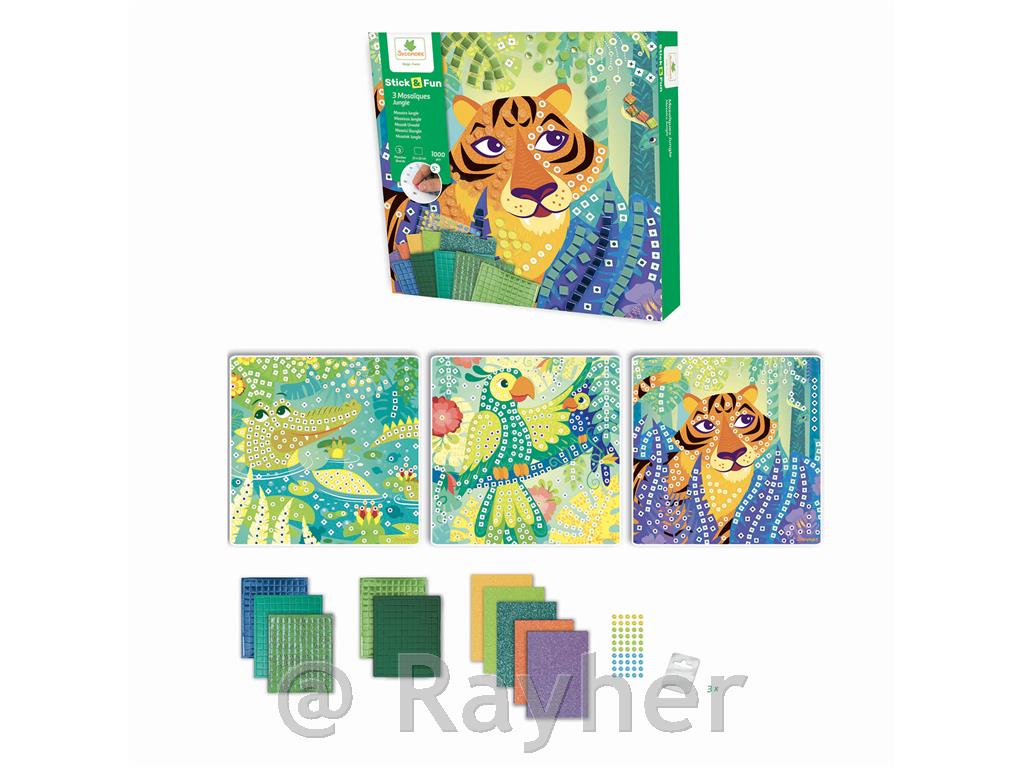 Ustvarjalni set Stick'N Fun Mozaik, V džungli