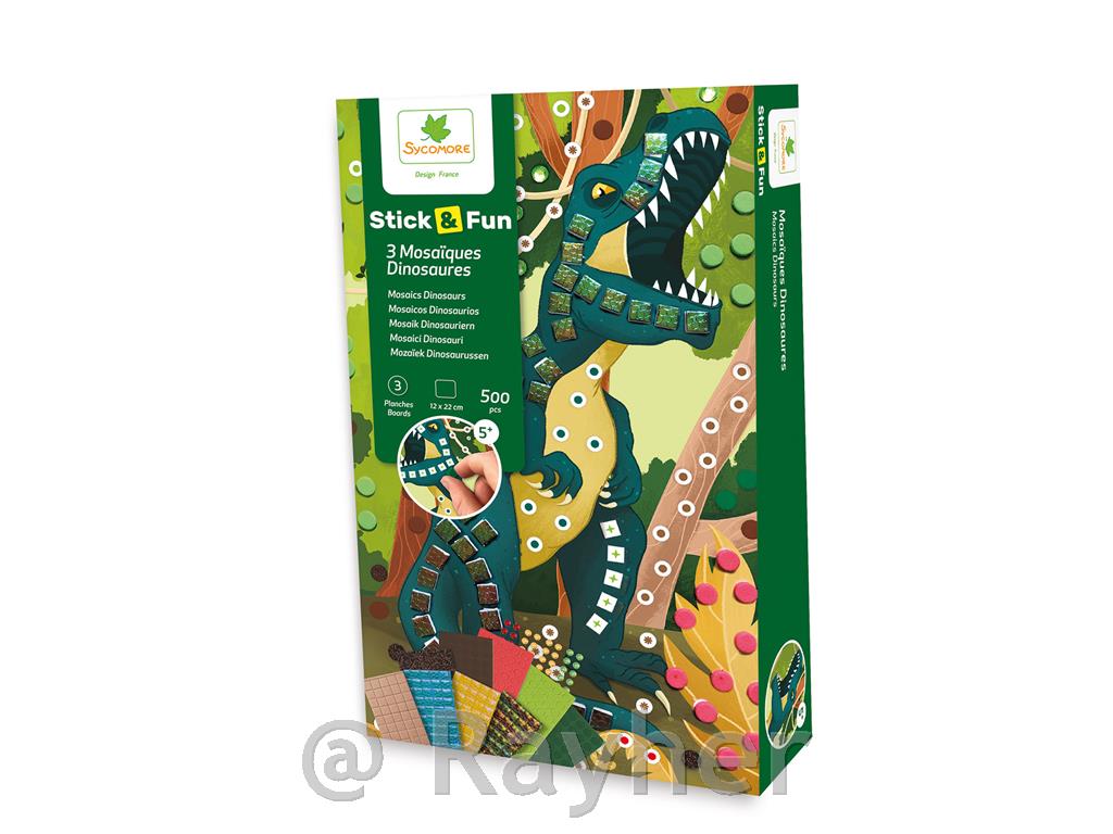 Ustvarjalni set Stick'N Fun Mozaik, Dinozavri