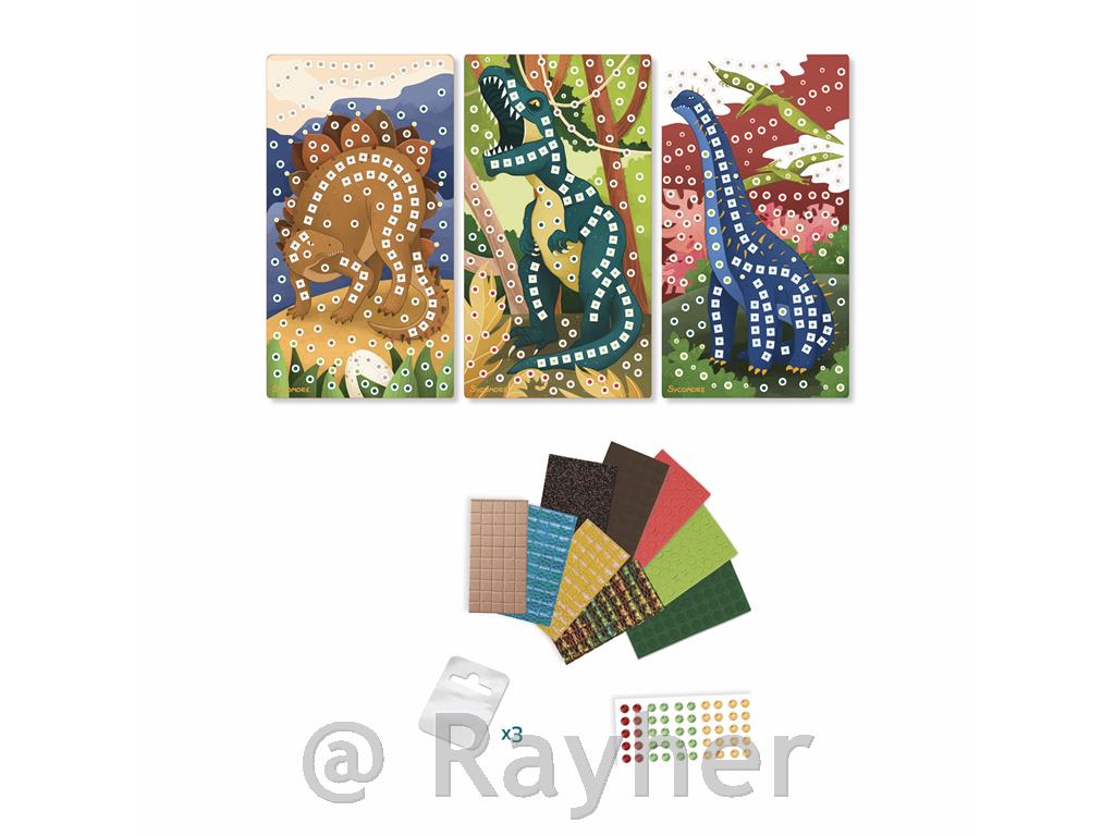 Ustvarjalni set Stick'N Fun Mozaik, Dinozavri