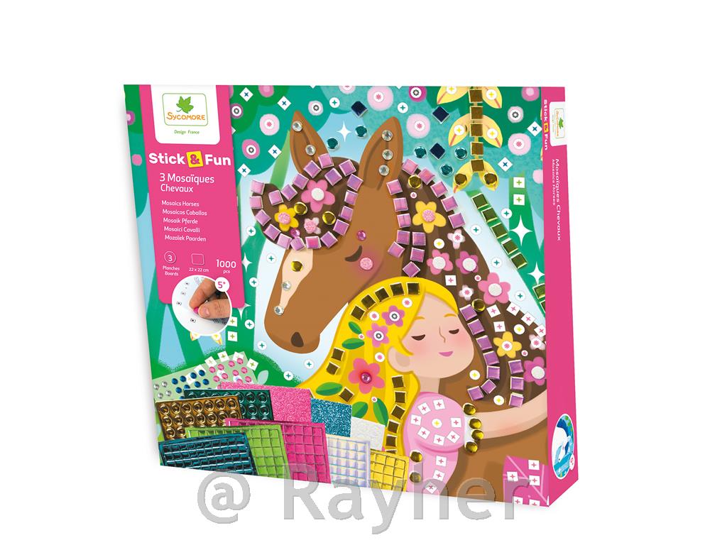 Ustvarjalni set Stick'N Fun Mozaik, Konji