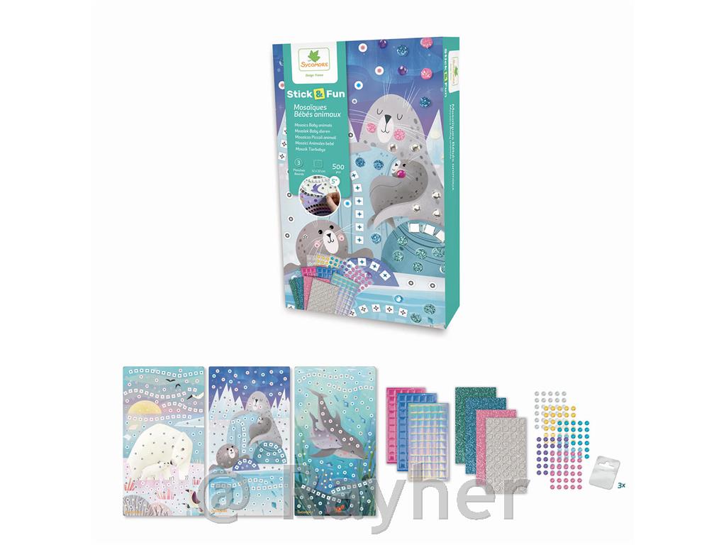 Ustvarjalni set Stick'N Fun Mozaik, Morske živali