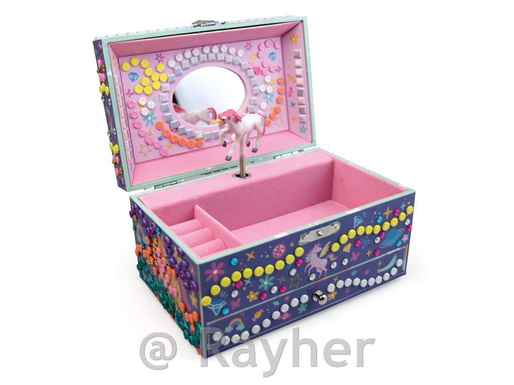 Ustvarjalni set Stick'N Fun - 3D Mozaik, Pojoča škatla samorog