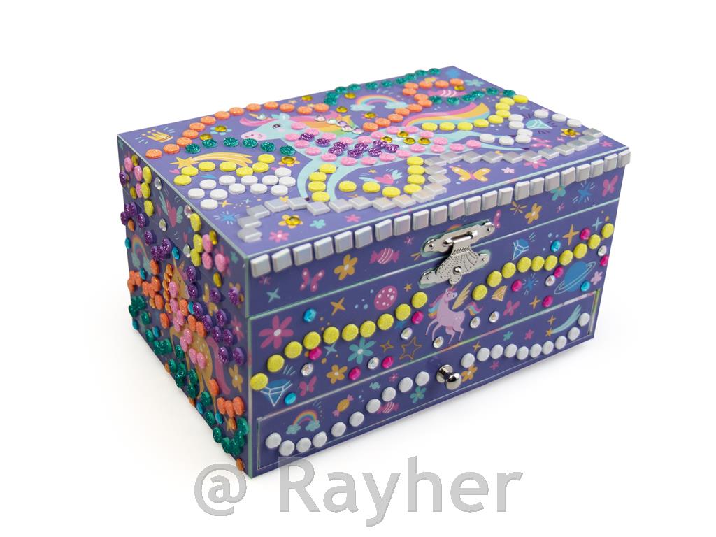 Ustvarjalni set Stick'N Fun - 3D Mozaik, Pojoča škatla samorog