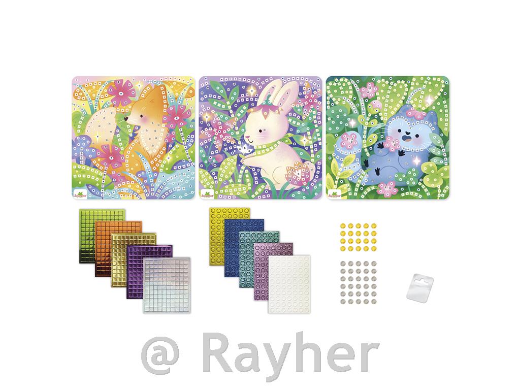 Ustvarjalni set Stick'N Fun Mozaik, Ljubke živali