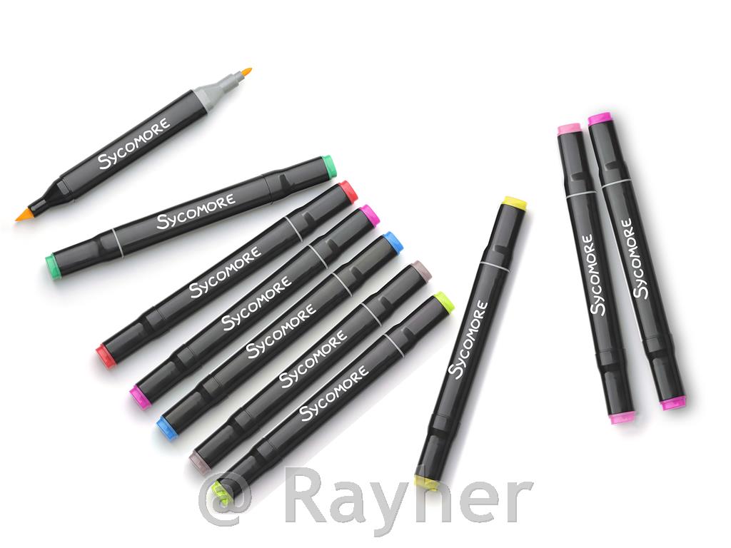 Manga ustvarjalni set, Alkoholni flomastri set 10 in fineliner