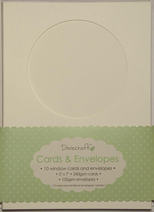 CARDS AND ENVELOPES WHITE, WITH WINDOW