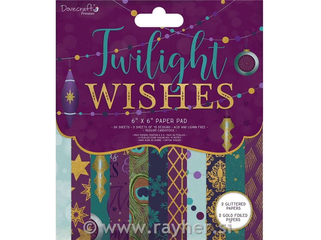 Dovecraft Premium Twilight Wishes FSC 6x6 Paper Pad