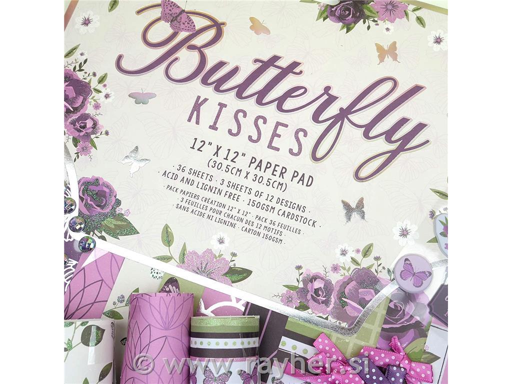 Set papirjev Premium Butterfly Kisses, set 36, 30x30 cm