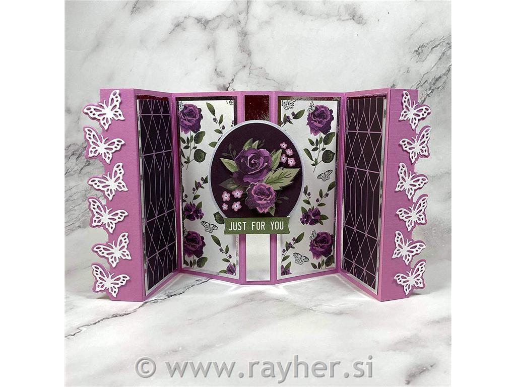 Set papirjev Premium Butterfly Kisses, set 36, 30x30 cm