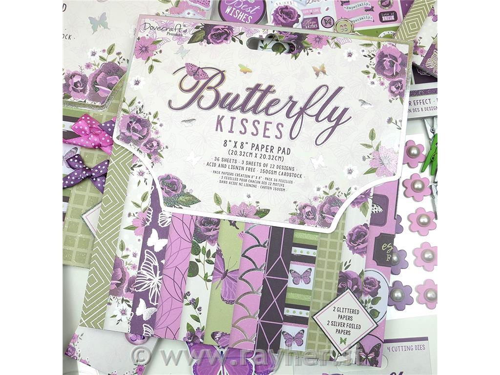 Set papirjev Premium Butterfly Kisses, set 36, 20x20 cm