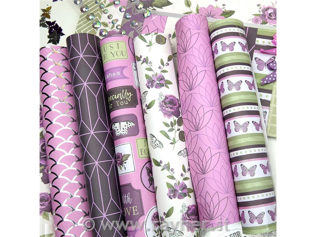 Set papirjev Premium Butterfly Kisses, set 36, 20x20 cm