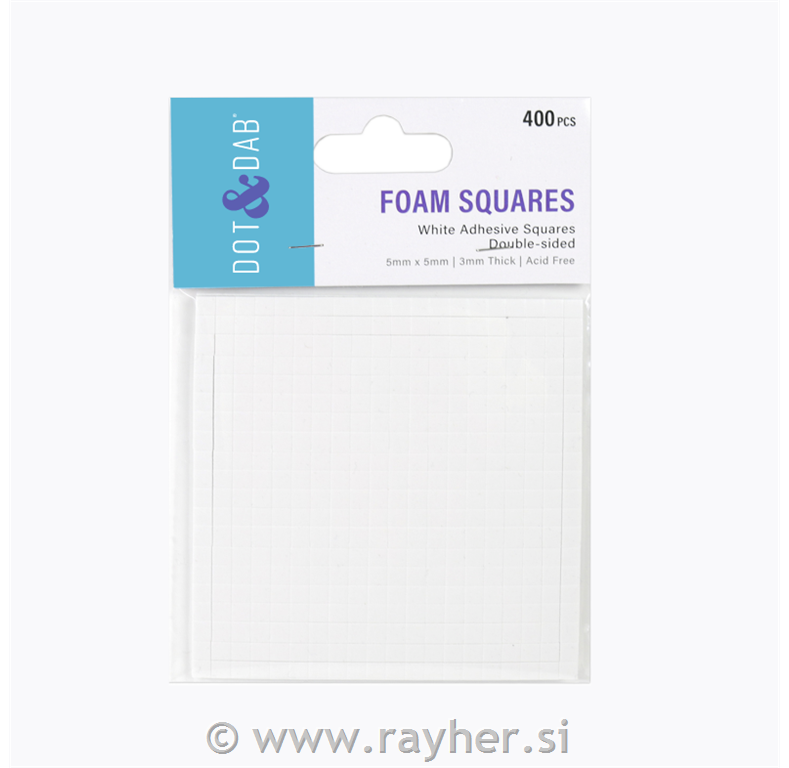 Lepilne blazinice 3mm, 5x5mm, set 400