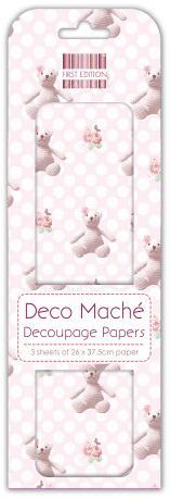 Decoupage papir MD, Teddy&Flower