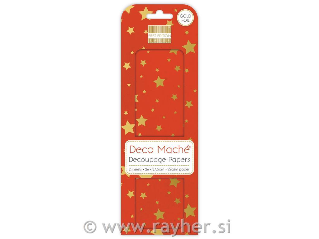First Edition FSC Deco Mache - Gold Stars