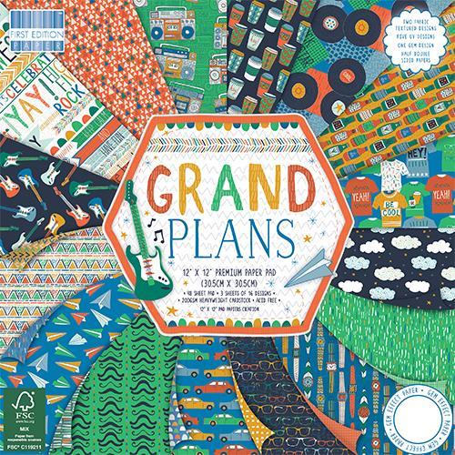 Set papirjev Grand Plans 30x30 cm