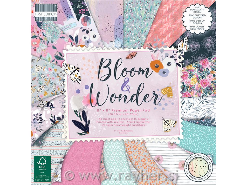 8x8 Paper Pad - Bloom and Wonder