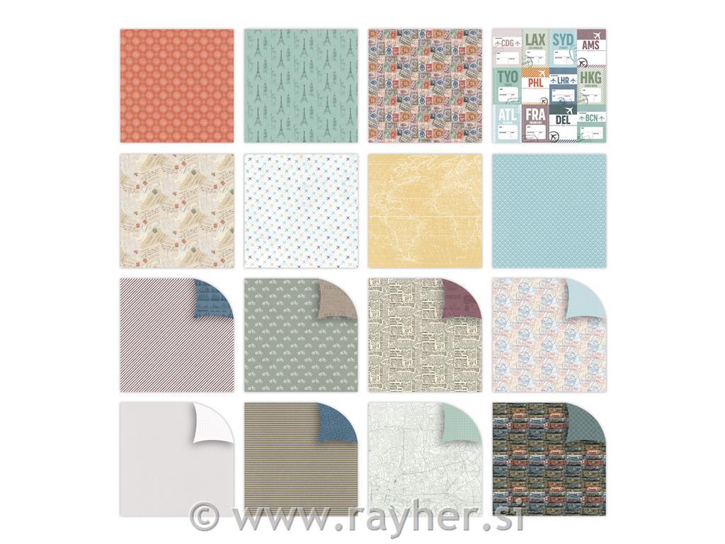 Set papirjev Bon Voyage set 48, 20x20cm, 200g