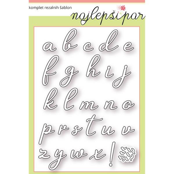 Rezalne šablone, MALE PISANE ČRKE