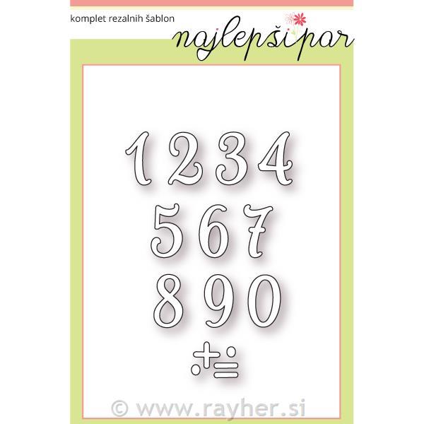 Cutting Die Small Numbers