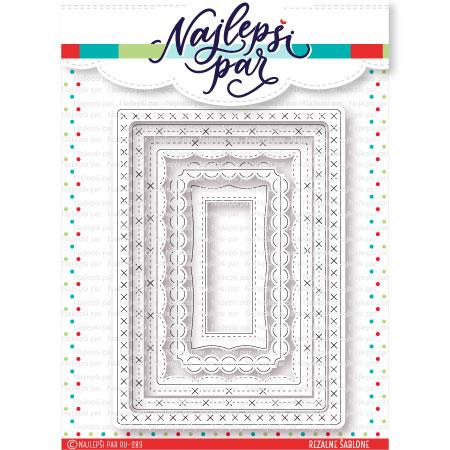 Rezalne šablone, Okrašeni pravokotniki