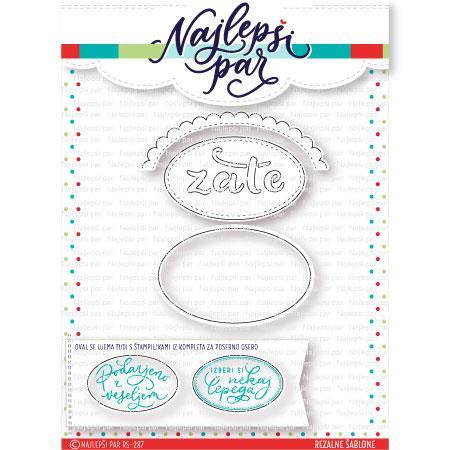 Rezalne šablone, Zate v ovalu