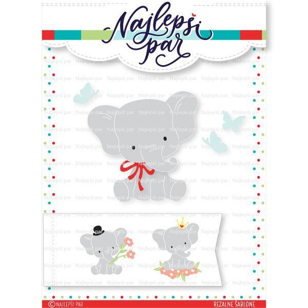Rezalna šablona Slonček