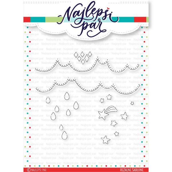 Rezalna šablona Bordura oblaki