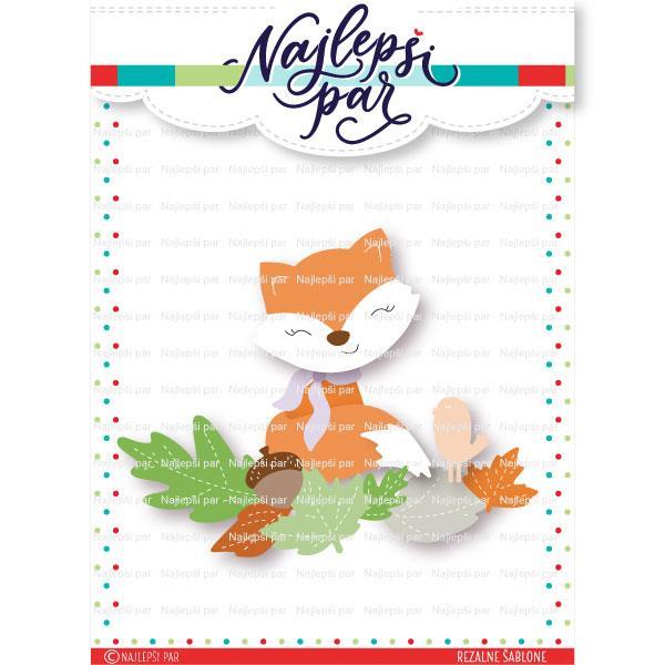 Rezalne šablone Lisička Zvitorepka