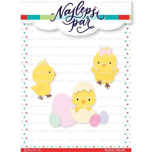 Rezalne šablone Piščančki