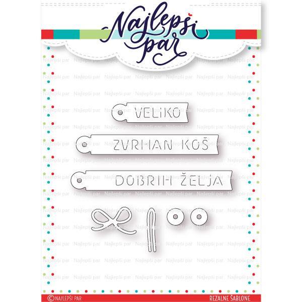 Cutting die Good Wishes (Slovene)