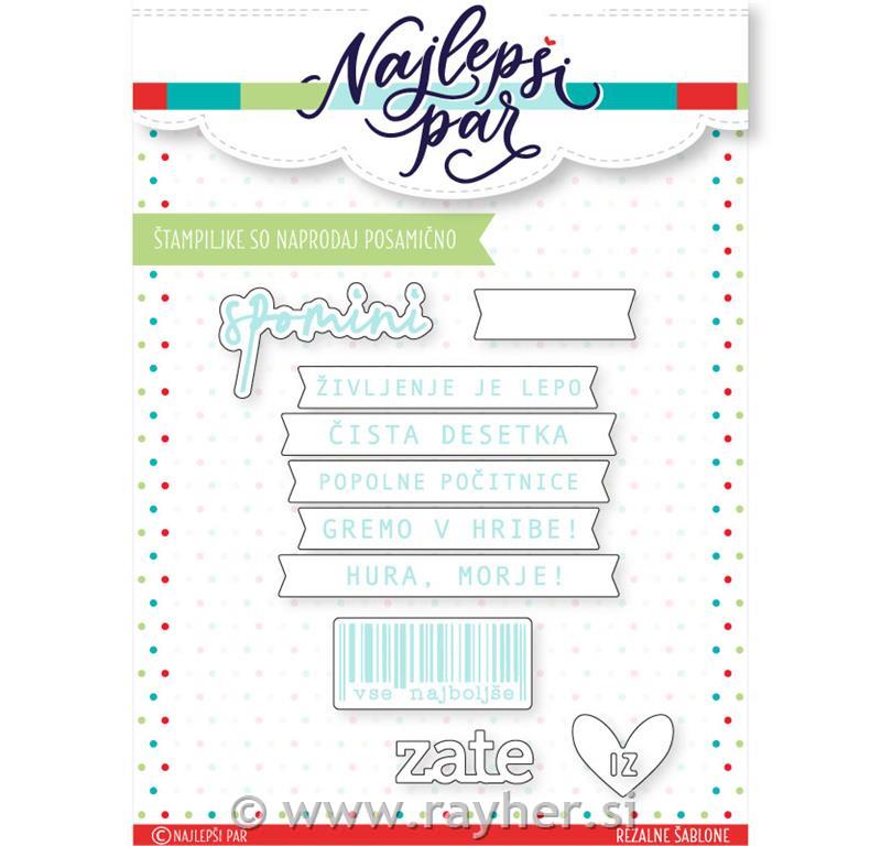 Cutting die Happy Birthday Slovene