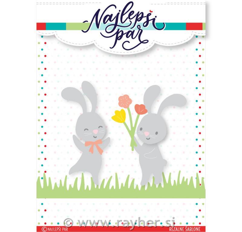 Rezalne šablone Zajčki