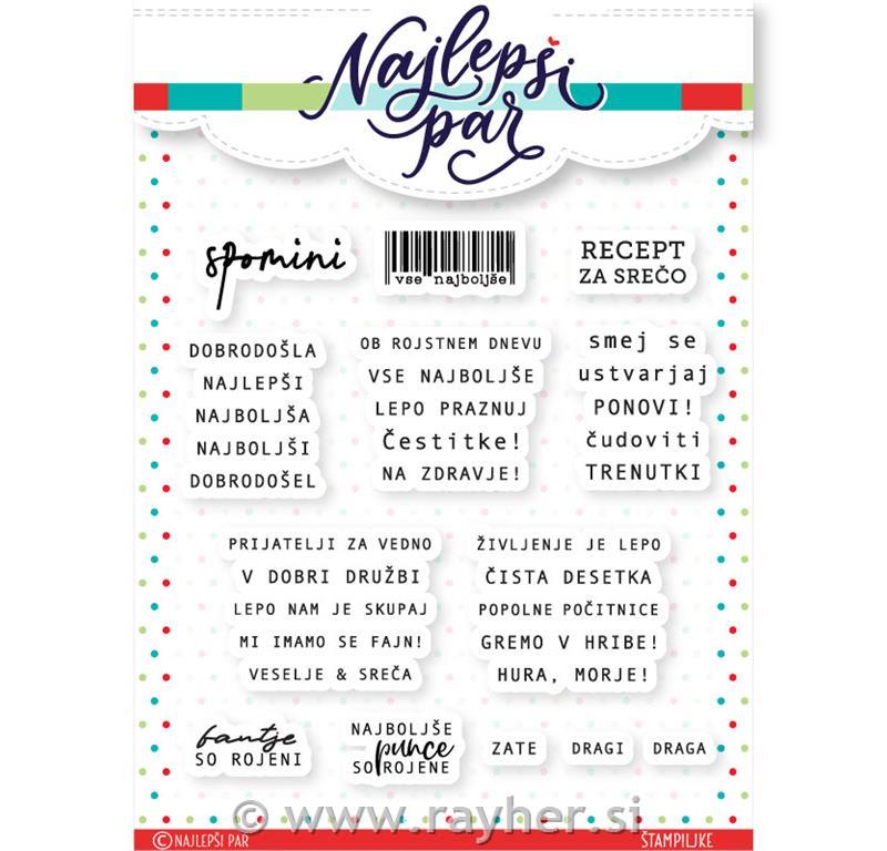 Cutting die Happy Birthday Slovene