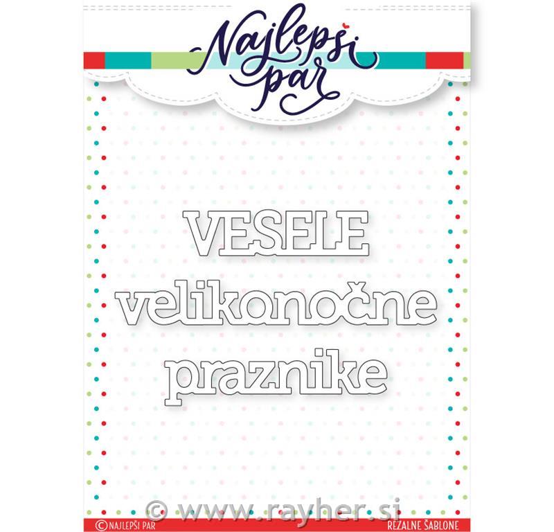 Rezalne šablone Vesele velikonočne praznike
