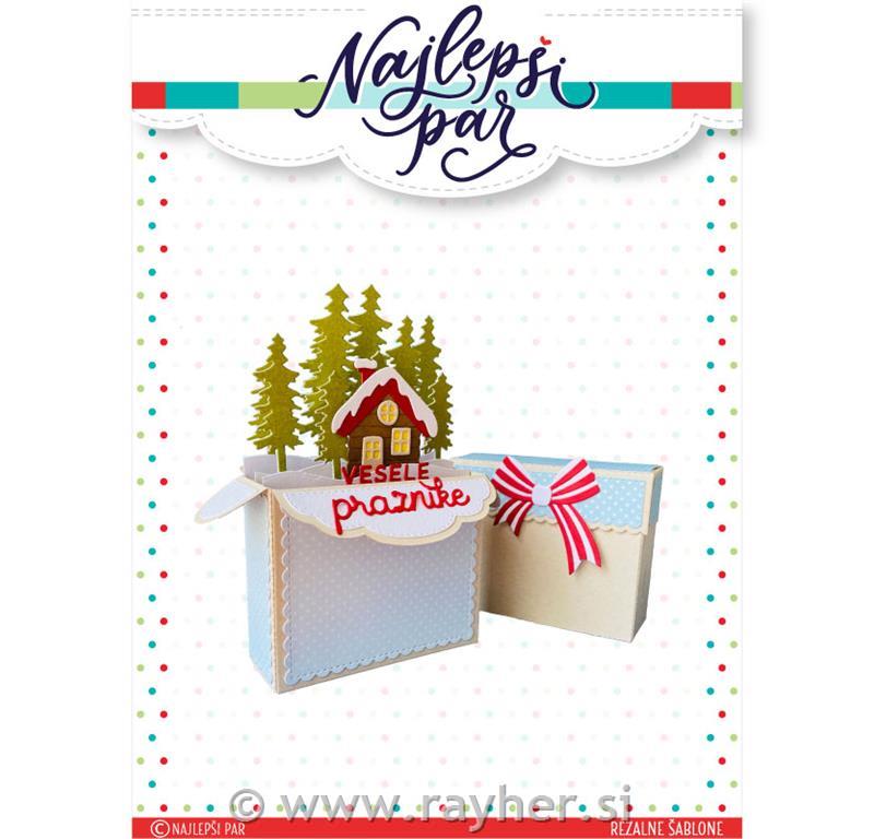 Rezalne šablone Pop up škatlica