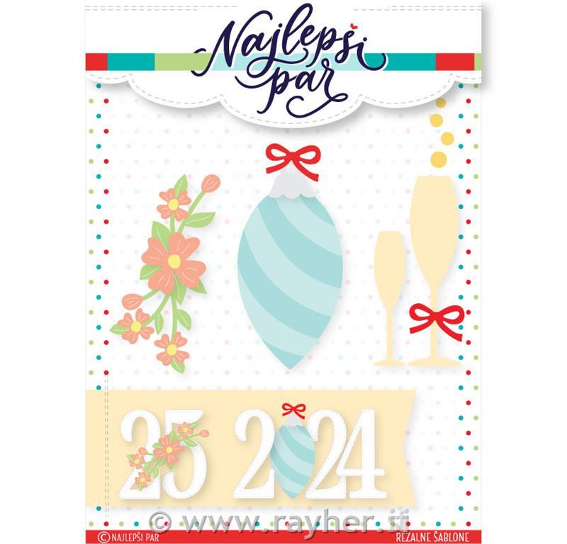 Cutting die Happy Birthday Slovene