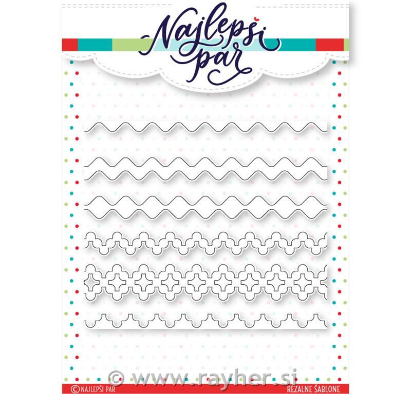 Rezalne šablone Bordure in trakovi