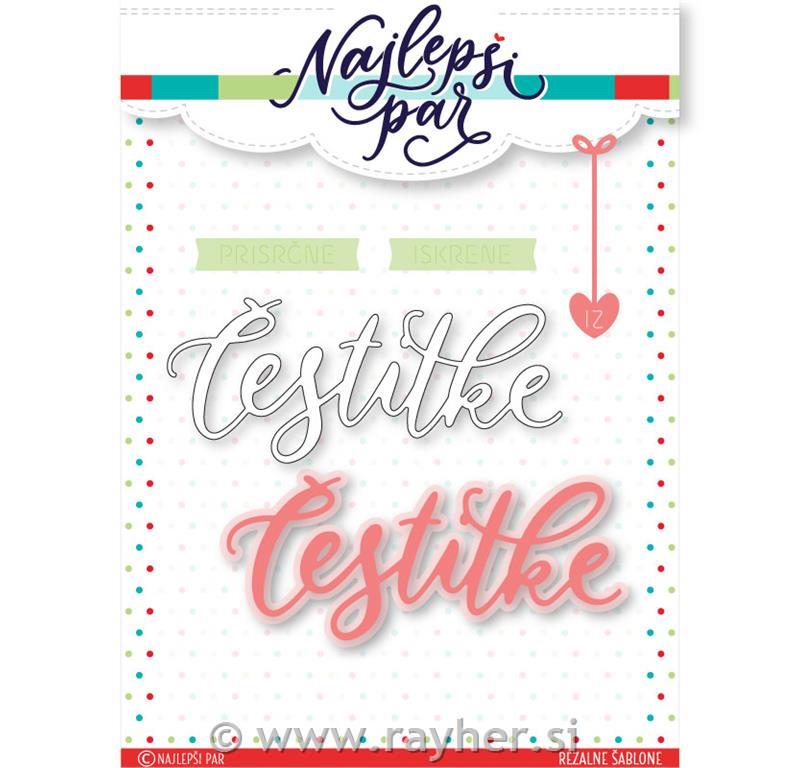 Rezalne šablone Čestitke z obrobo