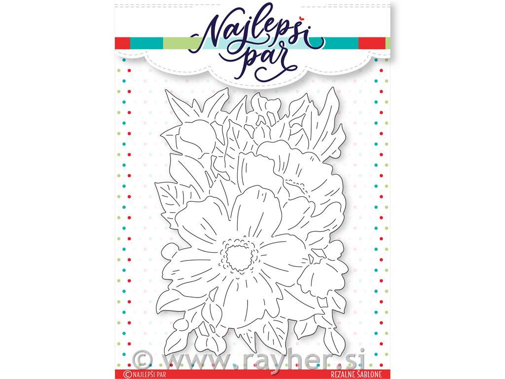 Rezalne šablone Cvetoče ozadje