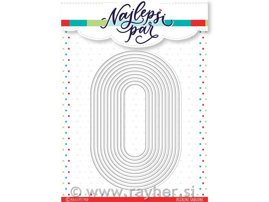 Rezalne šablone Podaljšani ovali