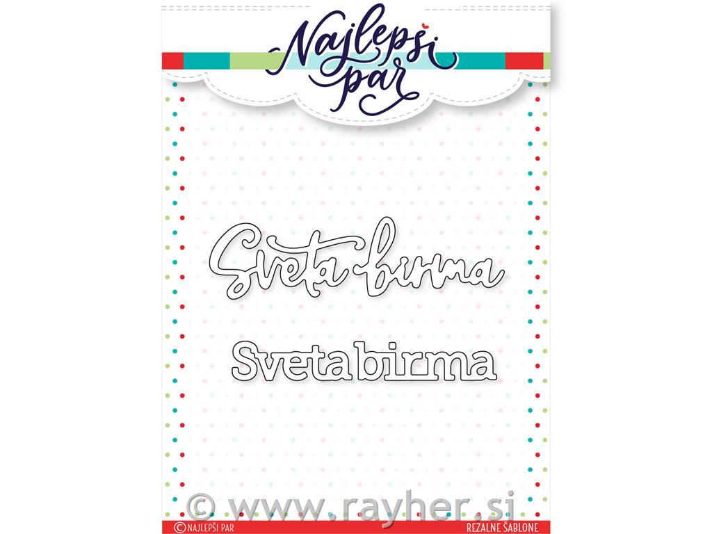 Cutting die Happy Birthday Slovene