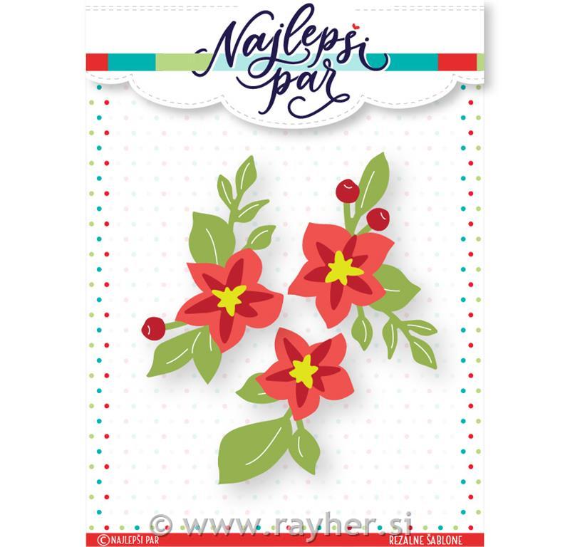 Rezalna šablona Mini božične zvezde